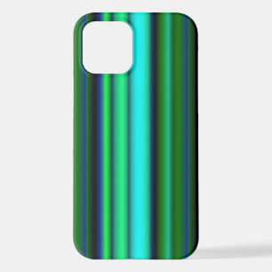 Blaue grüne Regenbogenstreifen iPhone 12 Hülle