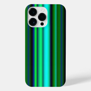 Blaue grüne Regenbogenstreifen iPhone 14 Pro Max Hülle