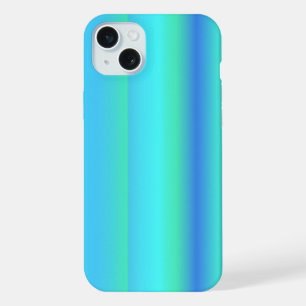Blaue Grüne Regenbogenstreifen iPhone 15 Plus Hülle