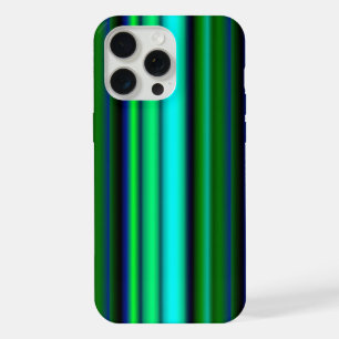 Blaue grüne Regenbogenstreifen iPhone 15 Pro Max Hülle