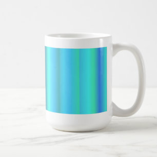 Blaue grüne Regenbogenstreifen Kaffeetasse
