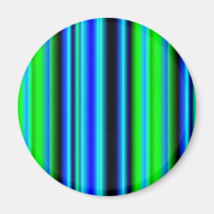 Blaue grüne Regenbogenstreifen Magnet