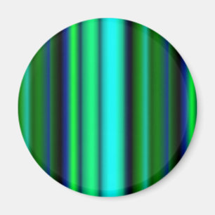 Blaue grüne Regenbogenstreifen Magnet