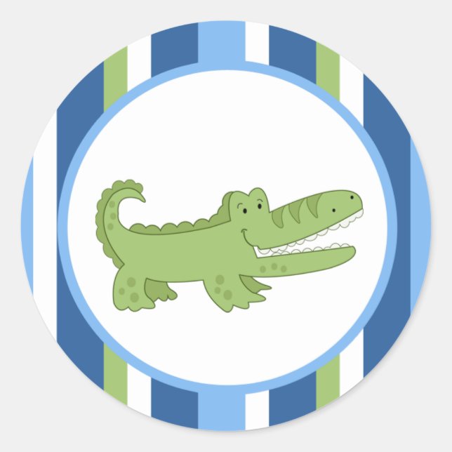 Blaue/grüne Umschlag Aufkleber/Topper 20 Runder Aufkleber (Vorderseite)