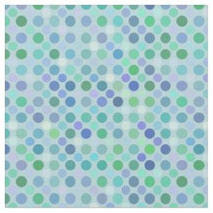 blaue, grüne, violette, blaue und rosa Punkte Stoff
