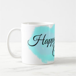 Blaue grüne Wolken pastellfarben glücklicher Gebur Kaffeetasse