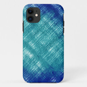 blaue Grunge-Wand Hintergrundgrafikdesign iPhone 11 Hülle