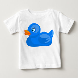Blaue Gummiente Baby T-shirt