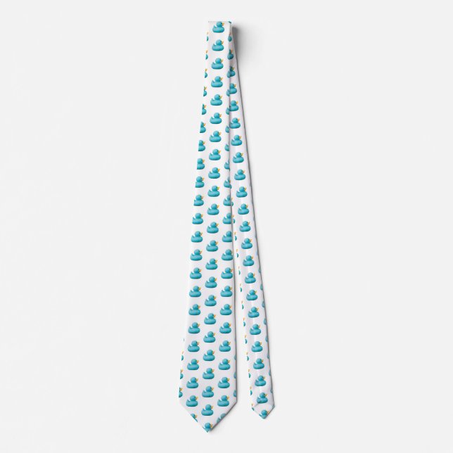 Blaue Gummienten durch Lagerhalter Krawatte (Vorderseite)