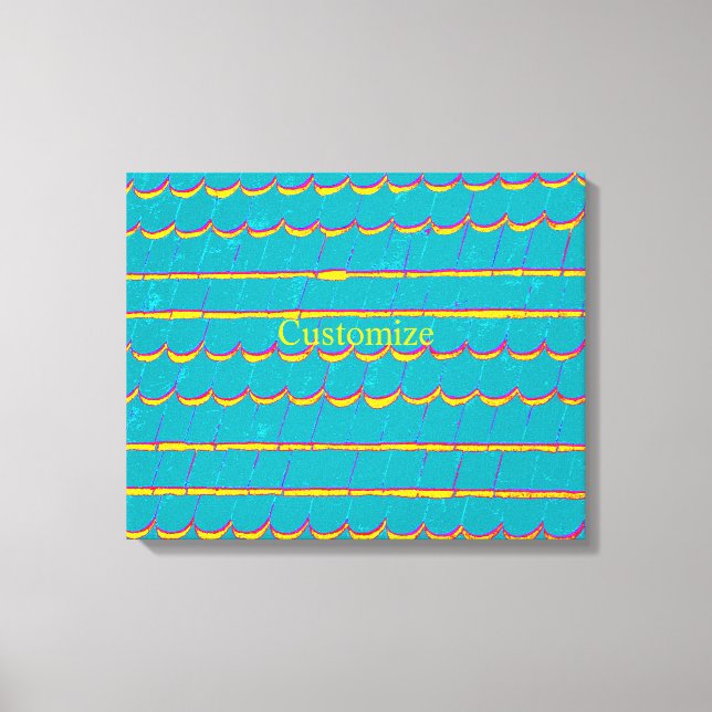 Blaue Gürtelmuster Thunder_Cove Leinwanddruck (Vorderseite)