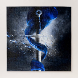 Blaue Gürtelschwert