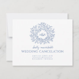 Blaue handgezeichnete Blindblattlänge Ankündigung