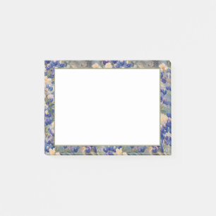 Blaue Hauben auf Feldern Post-it Klebezettel