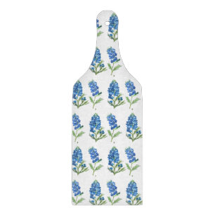 Blaue Hauben Texas Blaue Blumen Aquarell Schneidebrett