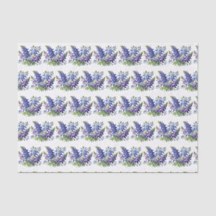 Blaue Hauben Texas Blumen Wildblumen Aquarell Seidenpapier
