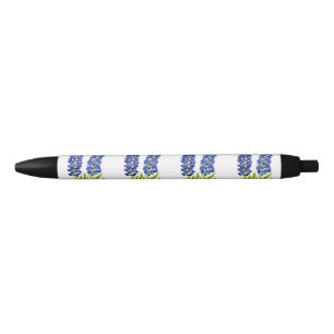 Blaue Hauben Texas State Blumen Lupine Aquarell Kugelschreiber