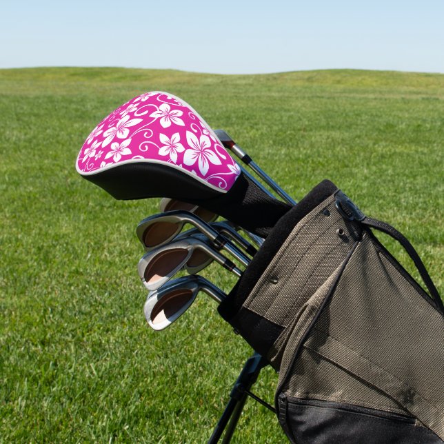 BLAUE HAWAII (HOT PINK) GOLF HEADCOVER (In SItu)