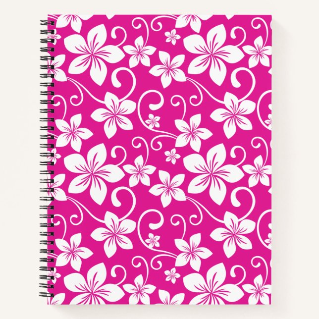 BLAUE HAWAII (HOT PINK) NOTIZBUCH (Vorderseite)