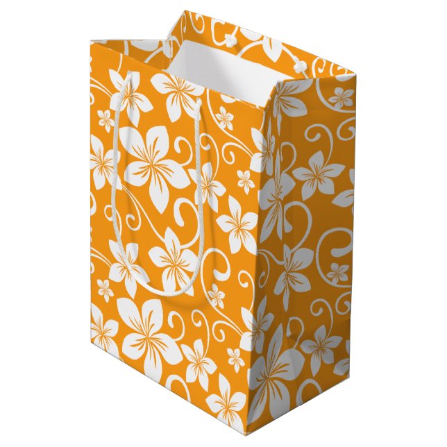 BLAUE HAWAII (MANDARINE) MITTLERE GESCHENKTÜTE (Rückseite Schrägansicht)