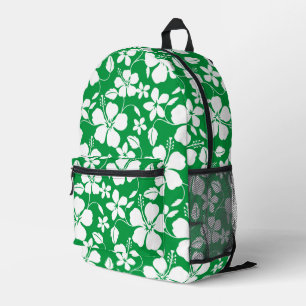 BLAUE HAWAII-MUSTER IN GRÜN BEDRUCKTER RUCKSACK