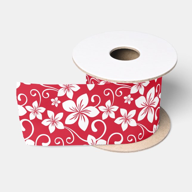 BLAUE HAWAII (RED) SATIN RIBBON SATINBAND (Spule)