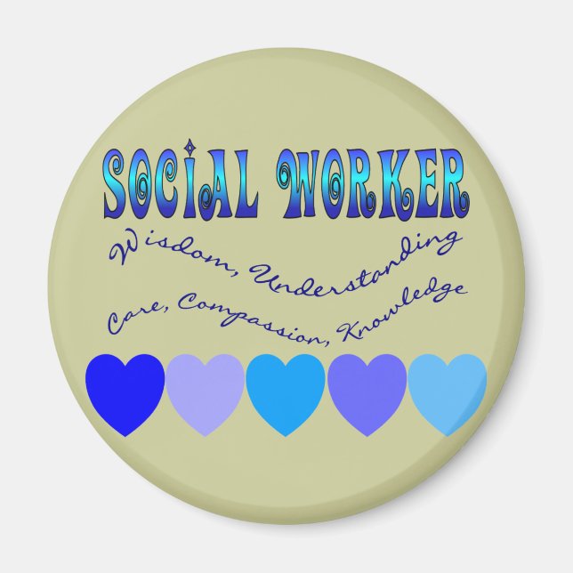BLAUE HEARTS MAGNET (Vorne)