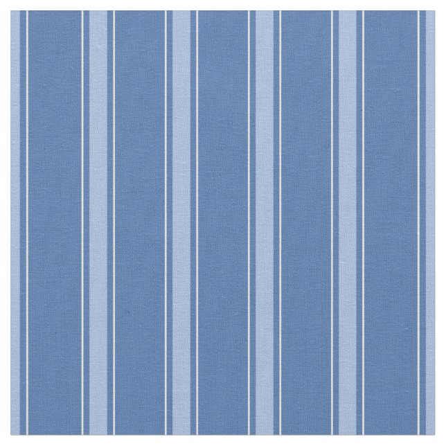 Blaue & Hellblaue Streifen Stoff (Nahaufnahme)