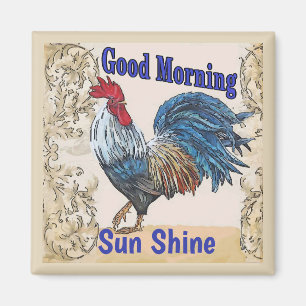 Blaue Hennen, Guten Morgen, Text bearbeiten Magnet