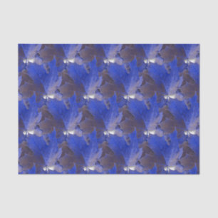 Blaue Herbstleaves Seidenpapier