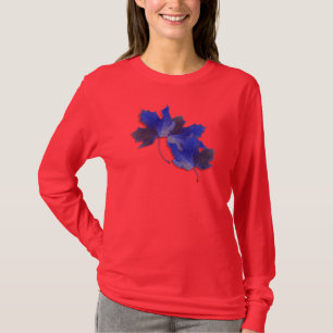 Blaue Herbstleaves T-Shirt