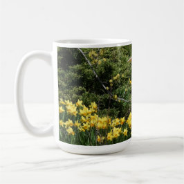 Blaue Herde mit Daffadoils Kaffeetasse