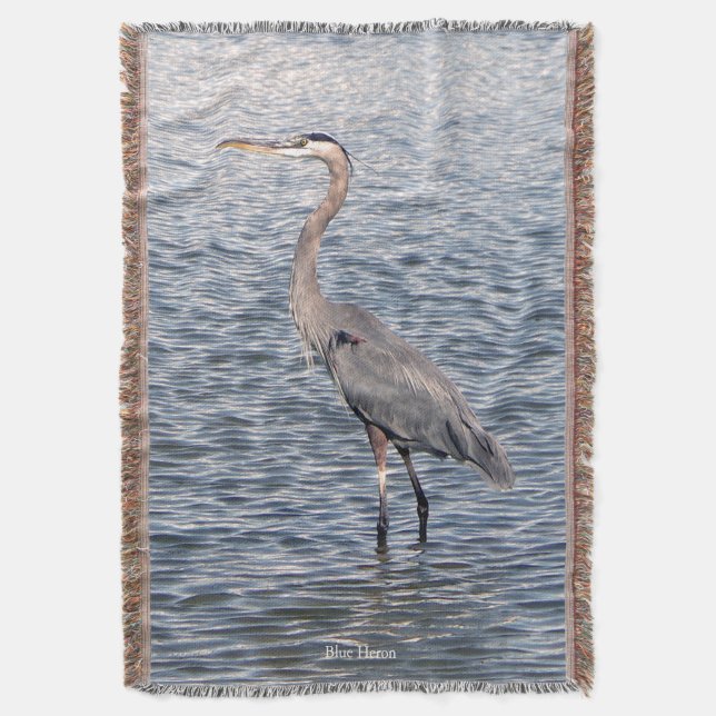 Blaue Heronwasserwerfer Decke (Vorderseite Vertikal)