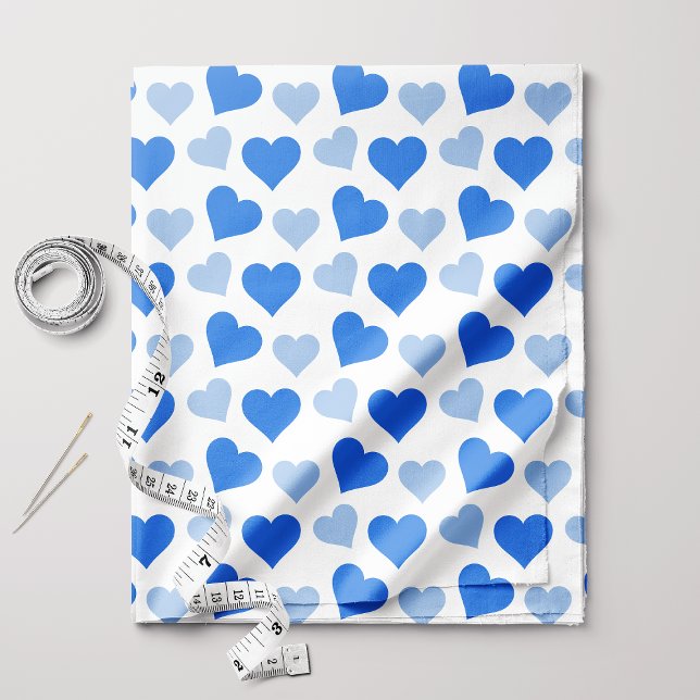 Blaue Herzen Stoff (Von Creator hochgeladen)