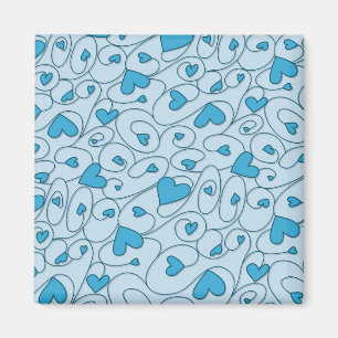 Blaue Herzklopfen Magnet