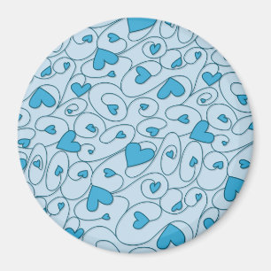 Blaue Herzklopfen Magnet