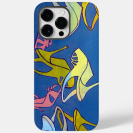 Blaue High Heels Artwork, für die Liebe von Schuhe Case-Mate iPhone 14 Pro Max Hülle