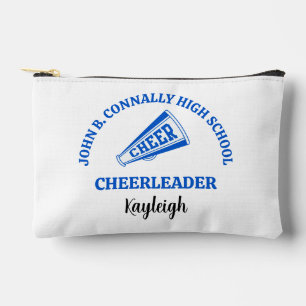 Blaue High School Cheerleader Personalisiert Zubehörtasche