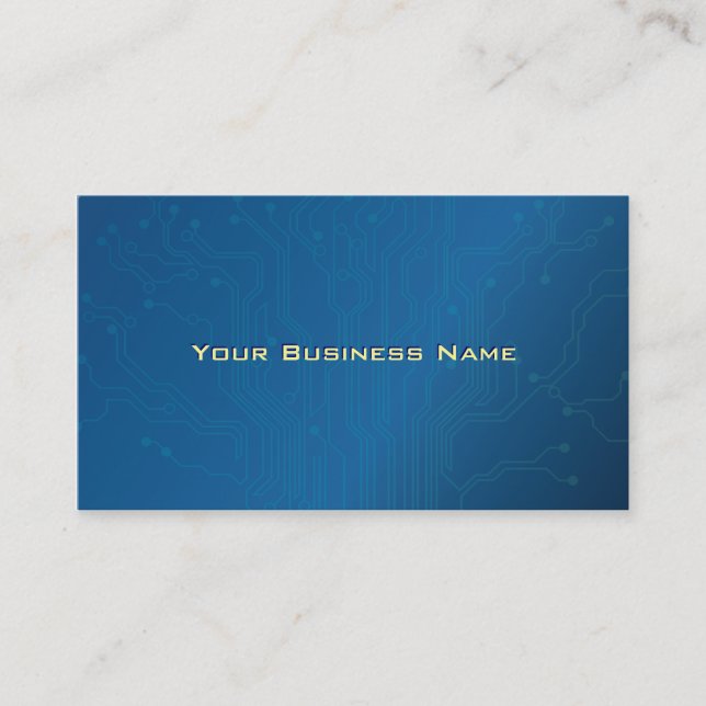 Blaue Hightech- Leiterplatte-Visitenkarte Visitenkarte (Vorderseite)