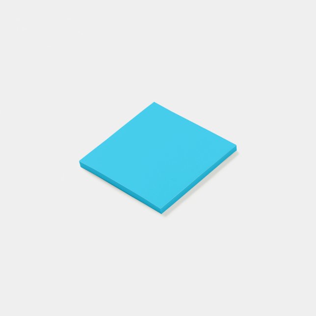 Blaue Himbeere (feste Farbe)  Post-it Klebezettel (angewinkelt)