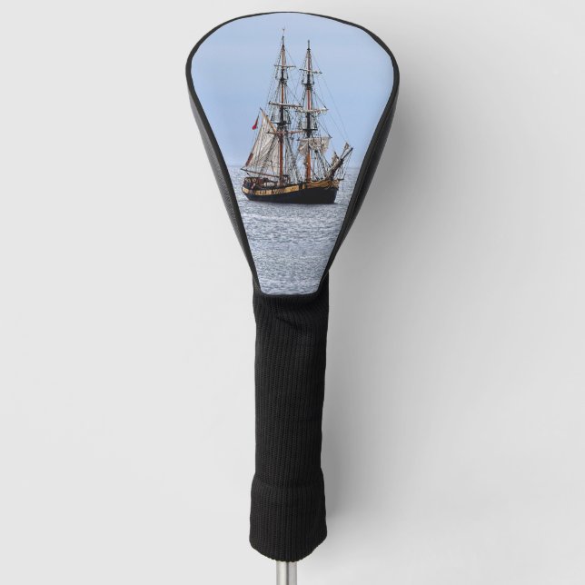 Blaue Himmel auf dem Wasserboot Golf Headcover (Vorderseite)