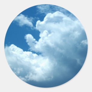 'Blaue Himmel' dunkle blaue Aufkleber