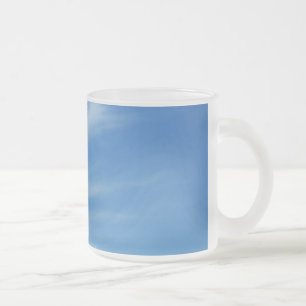 Blaue Himmel mit weißen Wolken Abstrakte Naturfoto Mattglastasse