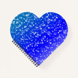 Blaue Himmel Sterne Notizbuch