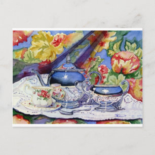 Blaue Himmel Tee Postkarte