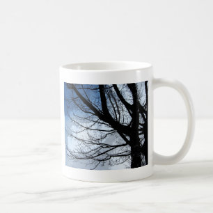Blaue Himmel-und Erlen-Baum-Kunst Kaffeetasse