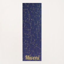 Blaue Himmel und Sternbilder Yoga Mat