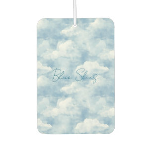 Blaue Himmel Wolken Tropisch Weiße Blumen Autolufterfrischer