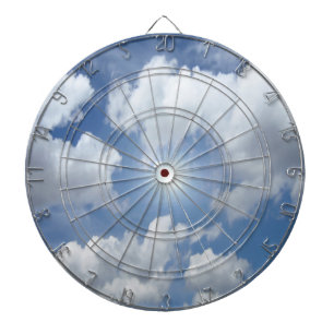 Blaue Himmels-Wolken + Ihre Ideen Dartscheibe