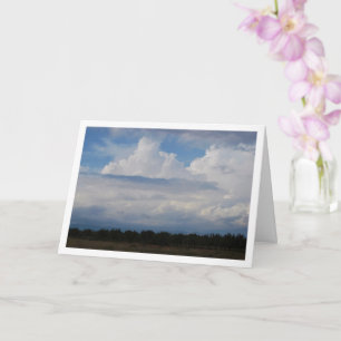 Blaue Himmels-Wolkenlandschaft Karte
