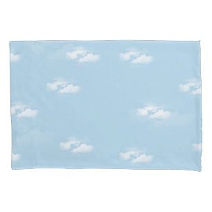 Blaue Himmelsäulen für ein Set Kissenbezug